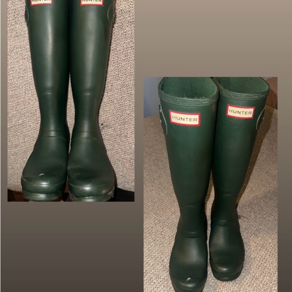 Hunter Forest Green Boots